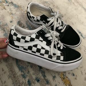 Checkerboard platform Vans